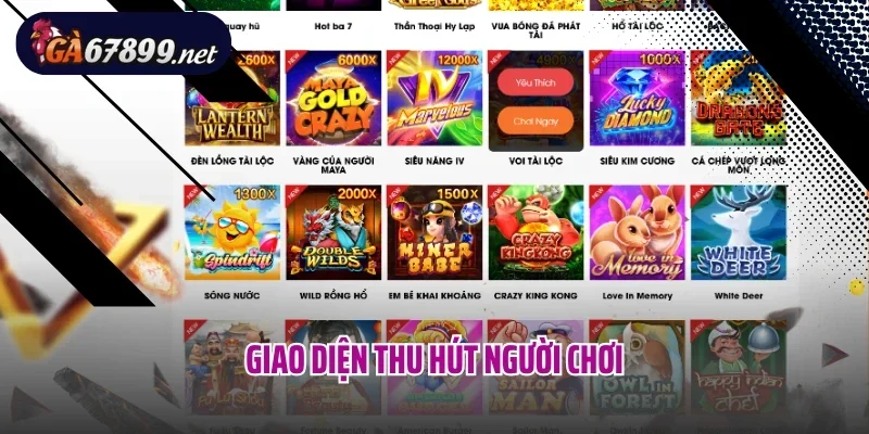 Giao diện thu hút người chơi